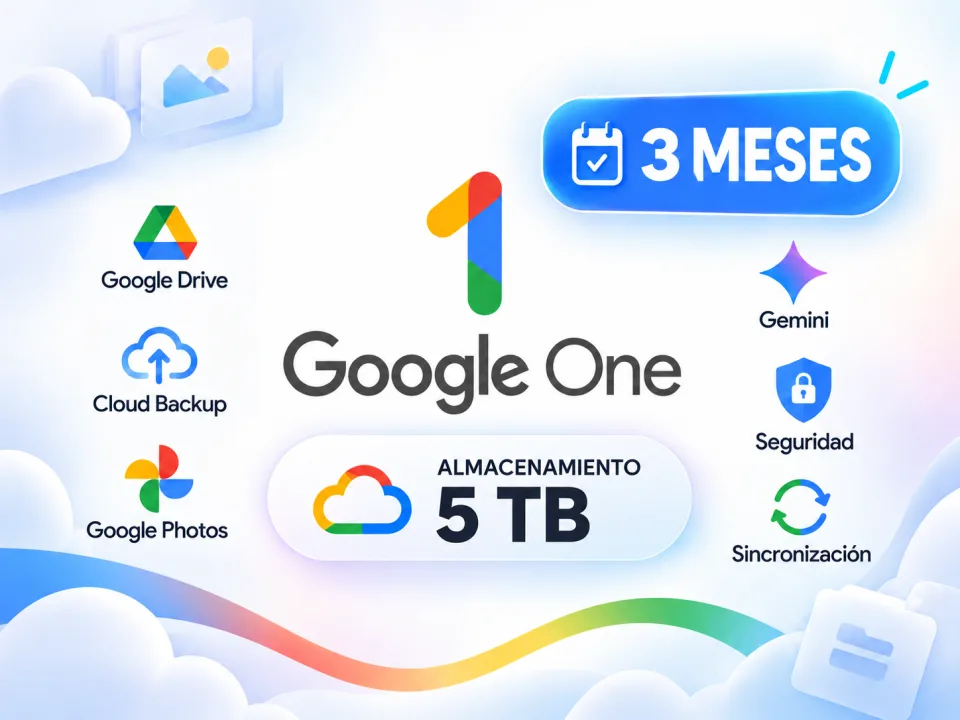 GOOGLE ONE 3 MESES