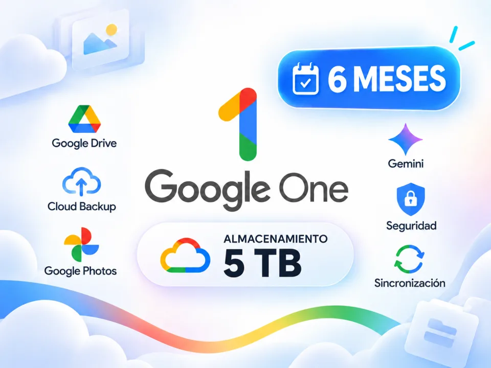 GOOGLE ONE 6 MESES