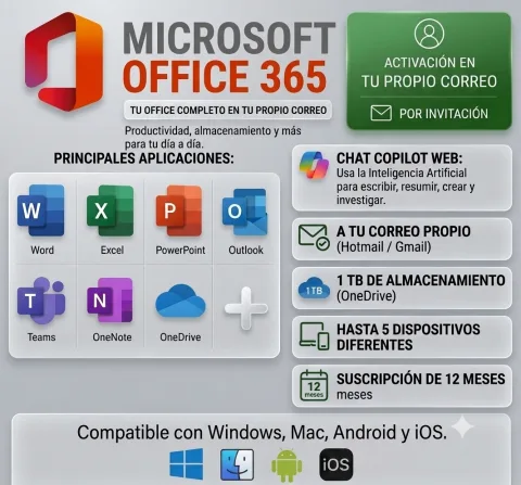OFFICE 365 - 12 Meses