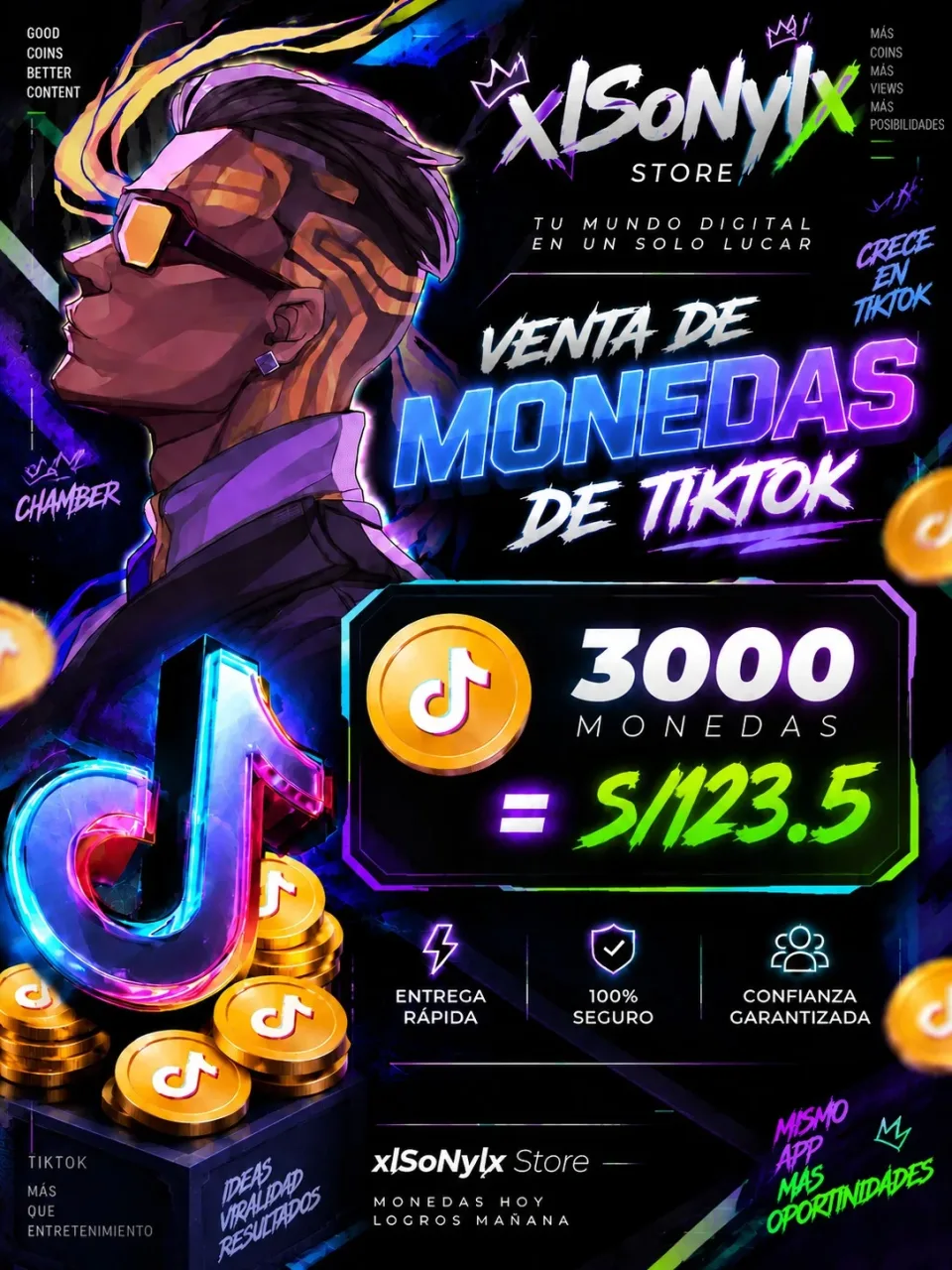 MONEDAS DE TIK TOK