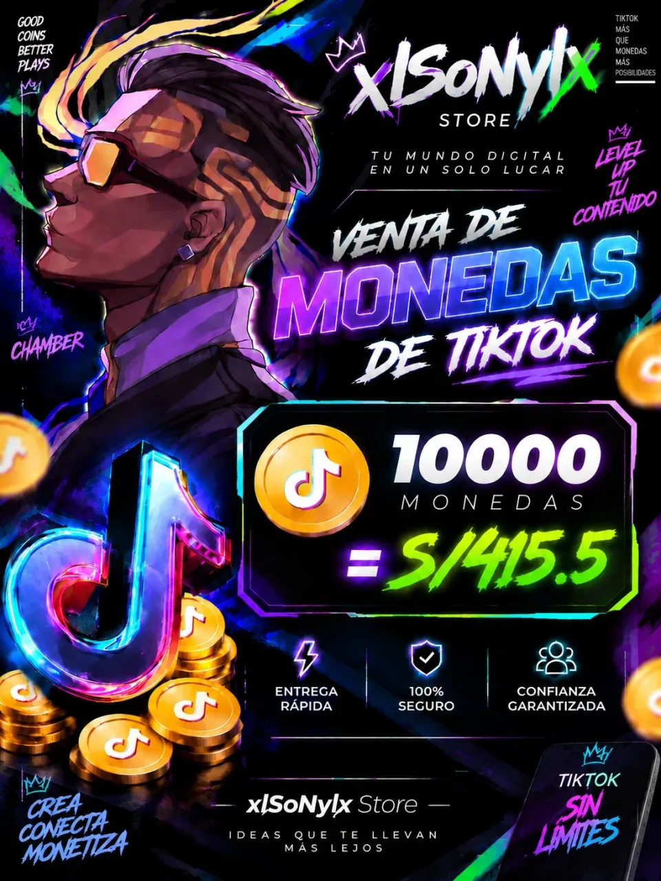 MONEDAS DE TIK TOK